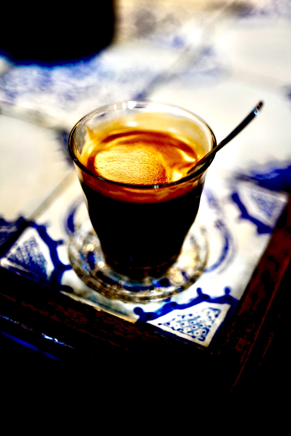 Kaffee, Glastasse, arabisch, Elfter Porzellan